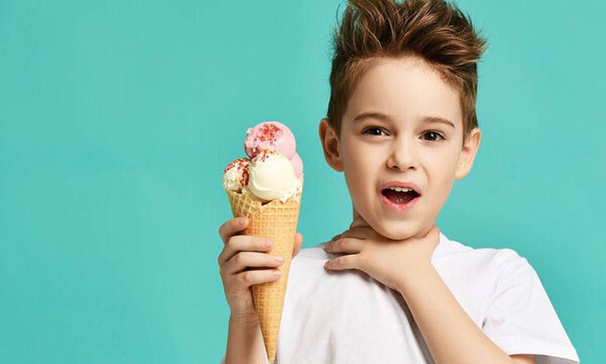 Мороженое при острой боли в горле у детей