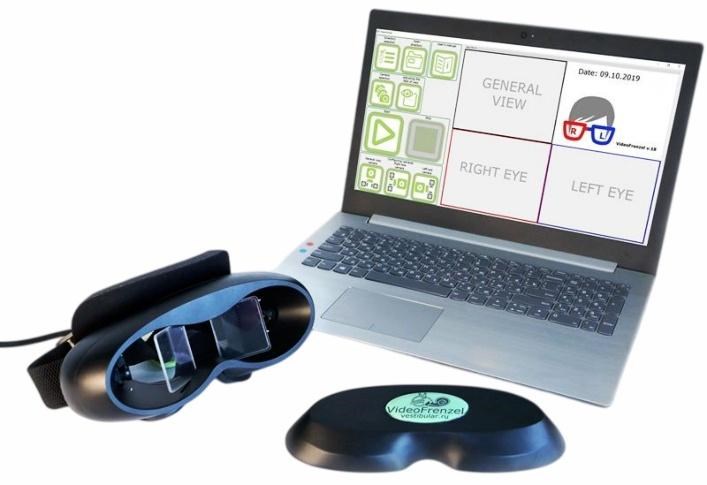 Прибор для наблюдения
и записи нистагма «Видеофрензель»